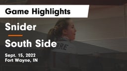 Snider  vs South Side  Game Highlights - Sept. 15, 2022