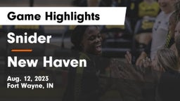 Snider  vs New Haven  Game Highlights - Aug. 12, 2023