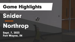 Snider  vs Northrop  Game Highlights - Sept. 7, 2023