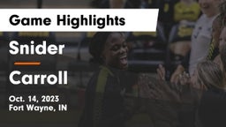 Snider  vs Carroll   Game Highlights - Oct. 14, 2023