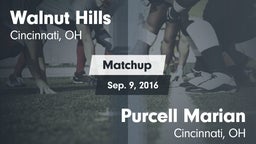 Matchup: Walnut Hills High vs. Purcell Marian  2016