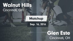 Matchup: Walnut Hills High vs. Glen Este  2016