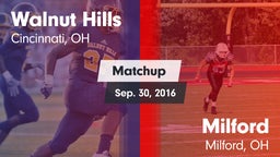 Matchup: Walnut Hills High vs. Milford  2016