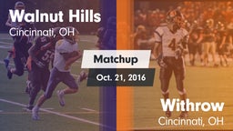 Matchup: Walnut Hills High vs. Withrow  2016