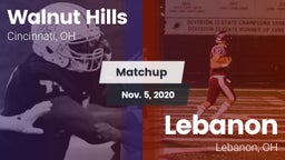 Matchup: Walnut Hills vs. Lebanon   2020