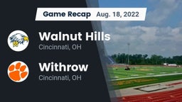 Recap: Walnut Hills  vs. Withrow  2022