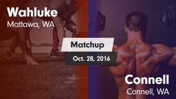 Matchup: Wahluke  vs. Connell  2016