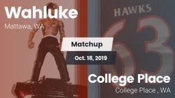 Matchup: Wahluke  vs. College Place   2019