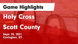 Holy Cross  vs Scott County  Game Highlights - Sept. 25, 2021