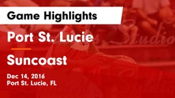 Port St. Lucie  vs Suncoast  Game Highlights - Dec 14, 2016