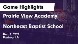 Prairie View Academy  vs Northeast Baptist School Game Highlights - Dec. 9, 2021