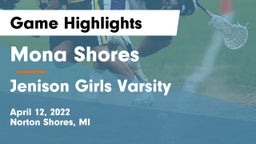 Mona Shores  vs Jenison Girls Varsity Game Highlights - April 12, 2022