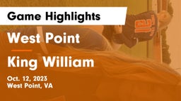 West Point  vs King William Game Highlights - Oct. 12, 2023