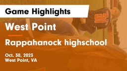 West Point  vs Rappahanock highschool Game Highlights - Oct. 30, 2023
