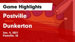 Postville  vs Dunkerton  Game Highlights - Jan. 4, 2021