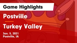 Postville  vs Turkey Valley  Game Highlights - Jan. 5, 2021
