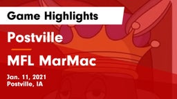 Postville  vs MFL MarMac  Game Highlights - Jan. 11, 2021