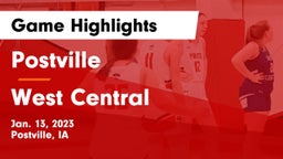 Postville  vs West Central  Game Highlights - Jan. 13, 2023