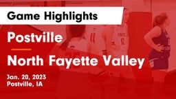 Postville  vs North Fayette Valley Game Highlights - Jan. 20, 2023