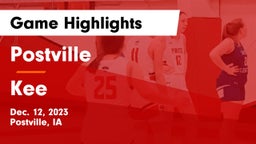 Postville  vs Kee  Game Highlights - Dec. 12, 2023