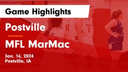 Postville  vs MFL MarMac  Game Highlights - Jan. 16, 2024