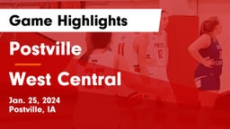 Postville  vs West Central  Game Highlights - Jan. 25, 2024