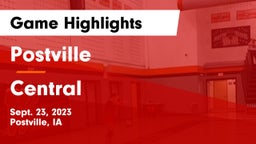 Postville  vs Central  Game Highlights - Sept. 23, 2023