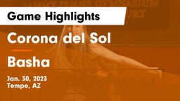 Corona del Sol  vs Basha  Game Highlights - Jan. 30, 2023