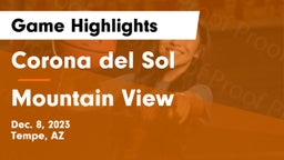 Corona del Sol  vs Mountain View  Game Highlights - Dec. 8, 2023
