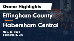 Effingham County  vs Habersham Central Game Highlights - Nov. 16, 2021