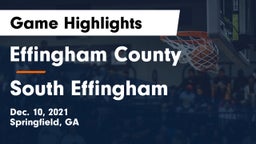 Effingham County  vs South Effingham Game Highlights - Dec. 10, 2021