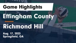 Effingham County  vs Richmond Hill  Game Highlights - Aug. 17, 2023