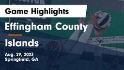 Effingham County  vs Islands  Game Highlights - Aug. 29, 2023