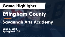 Effingham County  vs Savannah Arts Academy Game Highlights - Sept. 6, 2023
