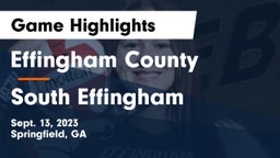 Effingham County  vs South Effingham  Game Highlights - Sept. 13, 2023