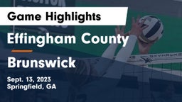 Effingham County  vs Brunswick  Game Highlights - Sept. 13, 2023