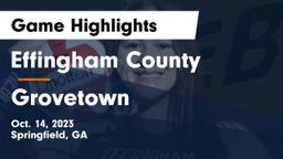 Effingham County  vs Grovetown  Game Highlights - Oct. 14, 2023