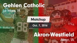 Matchup: Gehlen Catholic vs. Akron-Westfield  2016