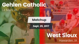 Matchup: Gehlen Catholic vs. West Sioux  2017
