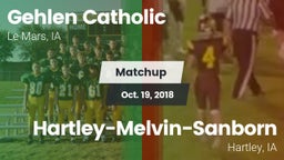 Matchup: Gehlen Catholic vs. Hartley-Melvin-Sanborn  2018