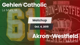 Matchup: Gehlen Catholic vs. Akron-Westfield  2019