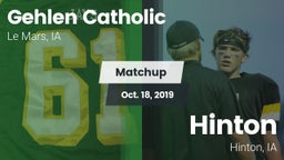 Matchup: Gehlen Catholic vs. Hinton  2019