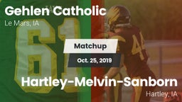 Matchup: Gehlen Catholic vs. Hartley-Melvin-Sanborn  2019