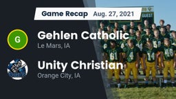 Recap: Gehlen Catholic  vs. Unity Christian  2021