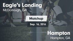 Matchup: Eagle's Landing vs. Hampton  2016