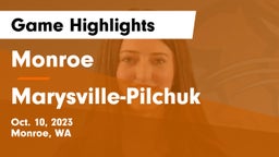 Monroe  vs Marysville-Pilchuk   Game Highlights - Oct. 10, 2023