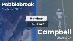 Matchup: Pebblebrook High vs. Campbell  2016