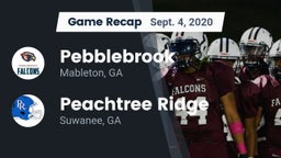 Recap: Pebblebrook  vs. Peachtree Ridge  2020