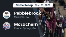 Recap: Pebblebrook  vs. McEachern  2020
