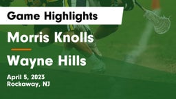 Morris Knolls  vs Wayne Hills  Game Highlights - April 5, 2023